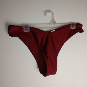 Abercrombie & Fitch Tall-Side High-Leg Cheeky Bikini Bottom Size L